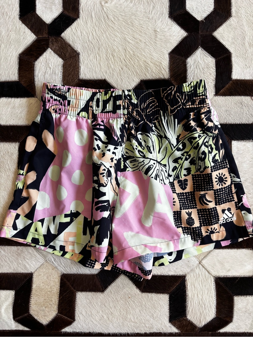 adidas x Farm Rio Women’s Multicolor Printed Athletic Shorts